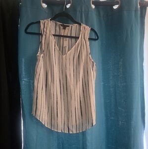 Banana Republic Tan Pleated Tank Top